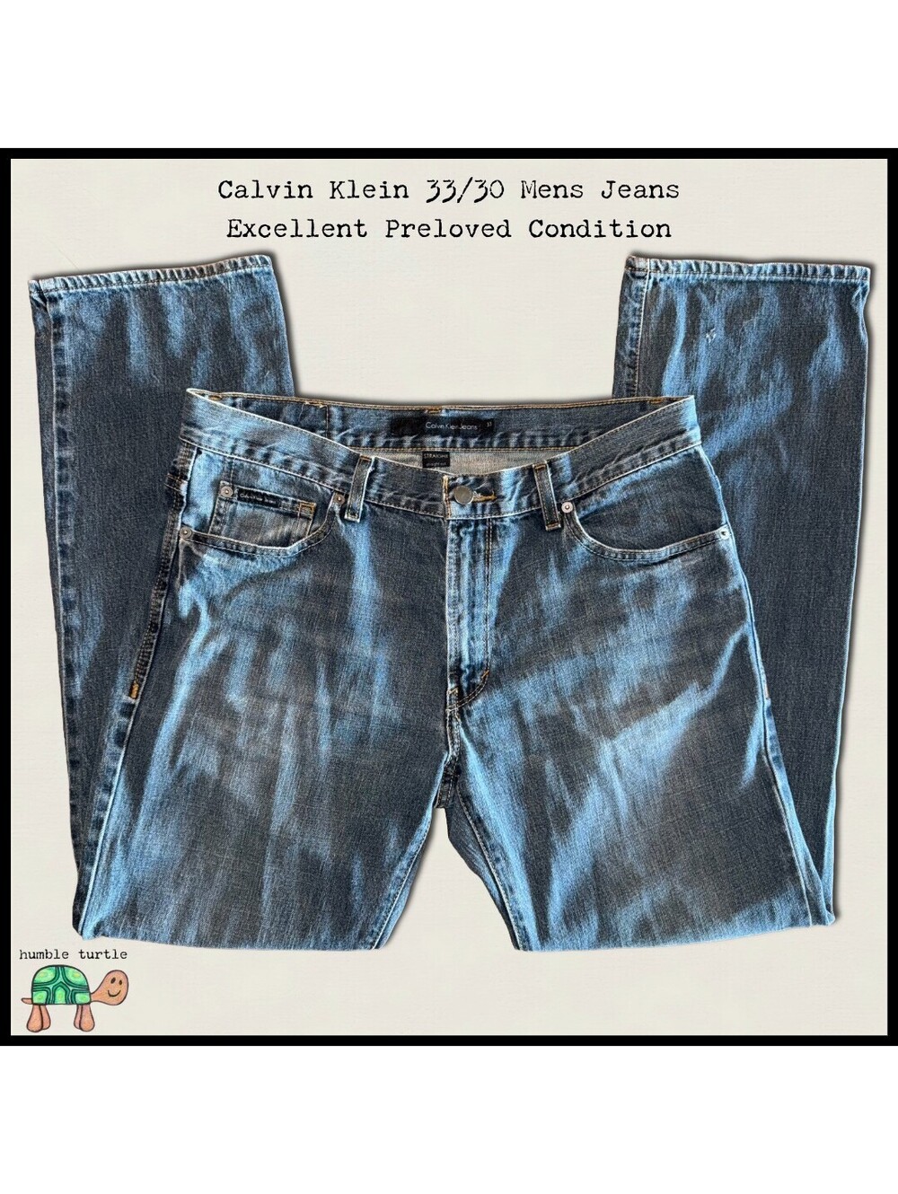 Calvin Klein Men's Straight Cut Jeans Size 33x30